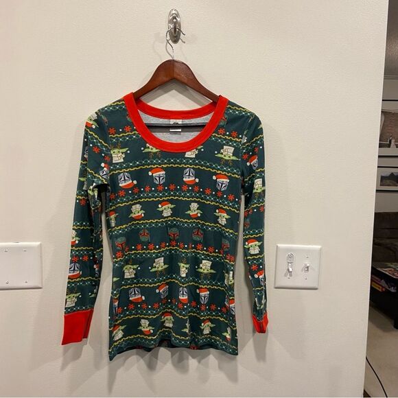 Hanna Andersson Disney Star Wars mandoroan pajama top in size small 100% organic - Picture 1 of 2